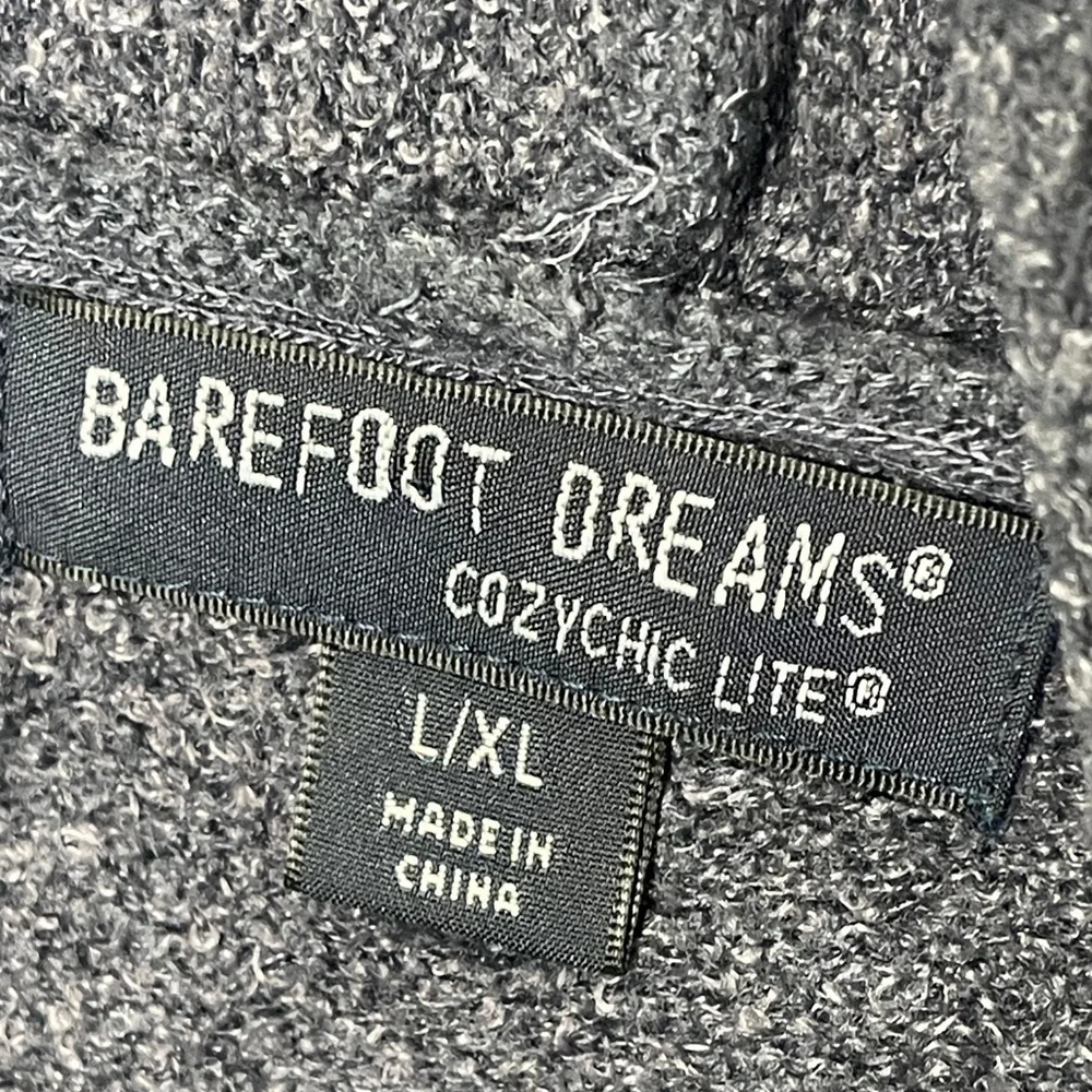 Barefoot Dreams CozyChic Ultra Lite Hi/Lo Cardigan Dark Gray Carbon L/XL 903 - Picture 4 of 8